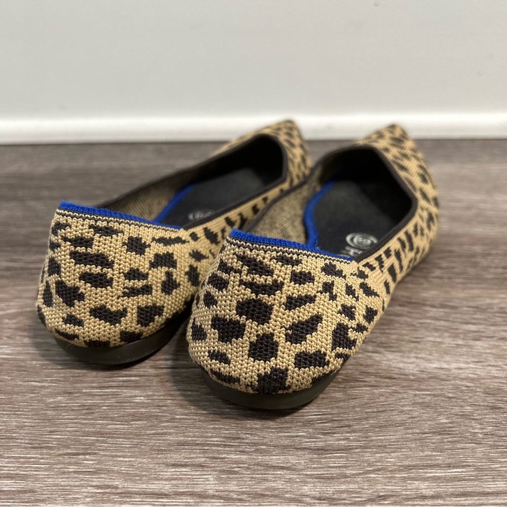 Rothy’s The Point Leopard Print Flats - Size 6 - image 5